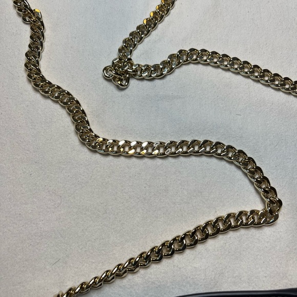 MICHAEL KORS Sloan Signature Denim Chain Strap Small Shoulder Crossbody Bag - Picture 6 of 12